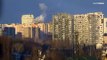 Prédio de 12 andares atingido por um míssil em Kiev