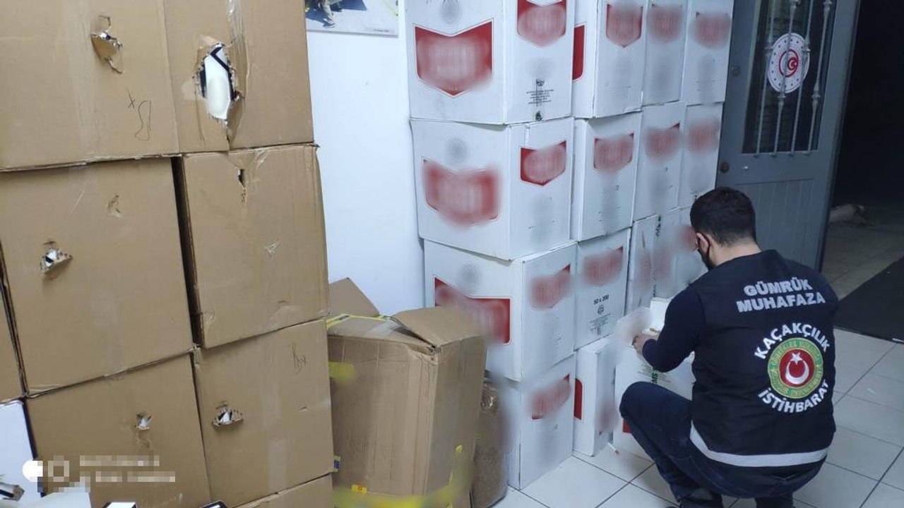 Ankara’da 5 milyon 920 bin kaçak makaron ele geçirildi