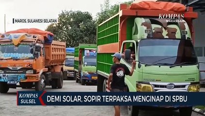 Demi Solar, Sopir Terpaksa Menginap Di SPBU