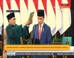 Jokowi angkat sumpah sebagai Presiden Indonesia bagi penggal kedua
