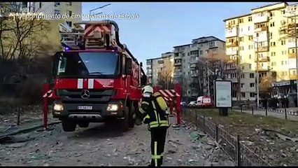 Fortes explosões em Kiev
