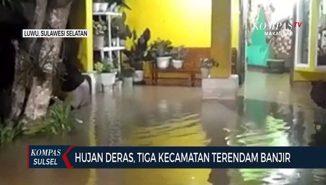 Hujan Deras, Tiga Kecamatan di Luwu Terendam Banjir