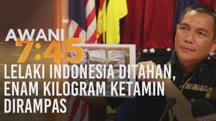 Lelaki Indonesia ditahan, enam kilogram ketamin dirampas