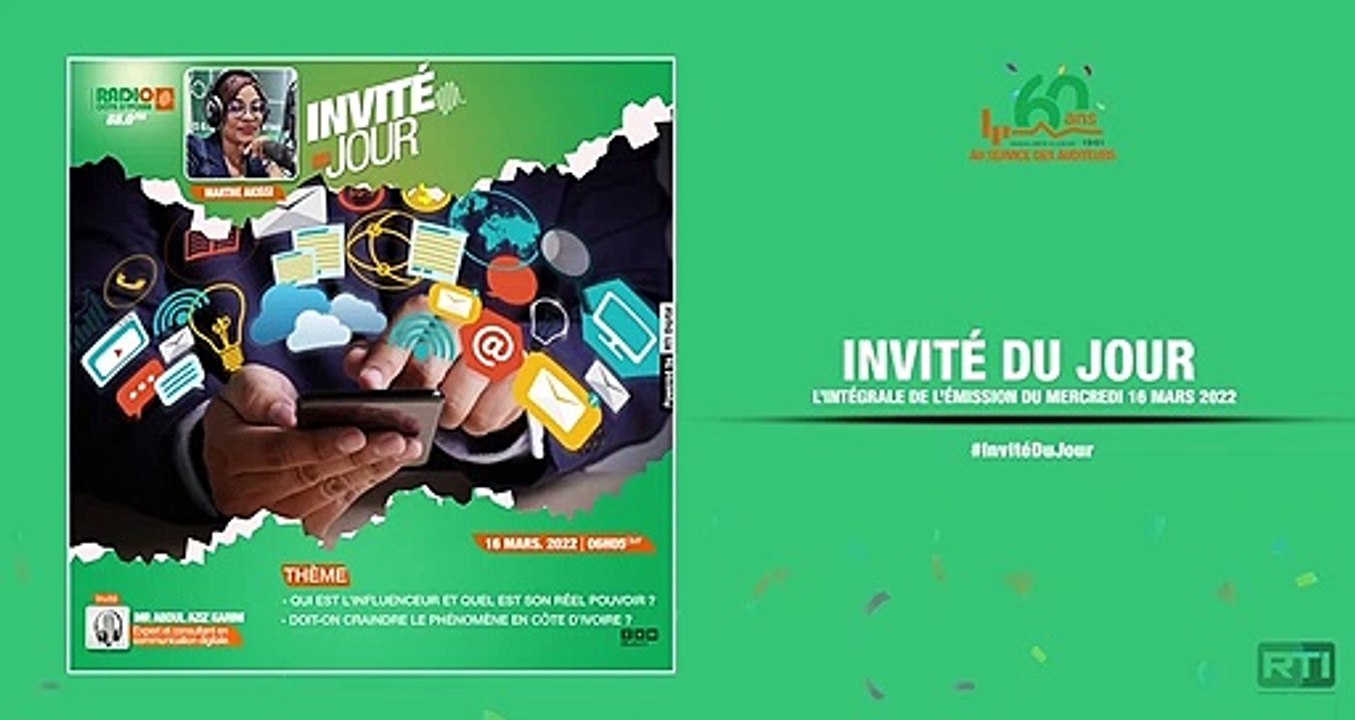 Invité du jour du 16 mars 2022 par Marthe Akissi   [ Radio Côte d'Ivoire ]