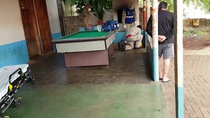 Homem é encontrado caído em estabelecimento comercial e é socorrido pelo Siate