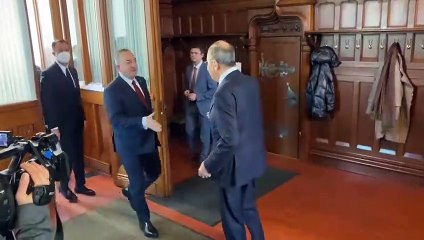 Çavuşoğlu ve Lavrov, Moskova'da bir araya geldi