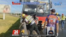 Bus, muntik mahulog sa tulay; mga pasahero, binasag pa ang salamin ng bintana para makaligtas | 24 Oras