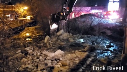Embâcle rivière Saint-Régis (Le Reflet - Érick Rivest)