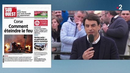 Des manifestants au "13 Heures" de France 2