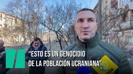 Vladimir Klitschko: "Es un genocidio de la población ucraniana"