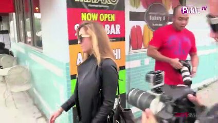 Exclu Vidéo : Christine Ouzounian : les paparazzi ne lâchent plus d'une semelle l'ex-nounou de Ben Affleck !