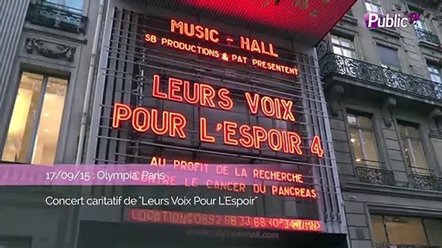 Exclu Vidéo : Tal, Marina Kaye, Vianney... Tous à l'Olympia pour Leurs Voix Pour L'Espoir