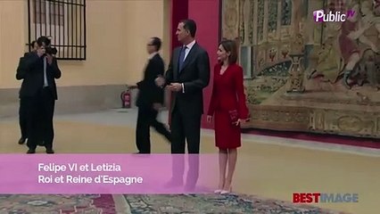 Exclu vidéo : Letizia d’Espagne : Reine divine en rouge aux côtés de Felipe !