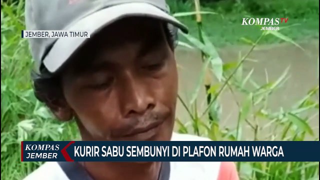 Kurir Narkoba Sembunyi di Plafon Rumah Warga Saat Dikejar Polisi