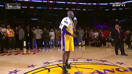 Discours de Kobe Bryant