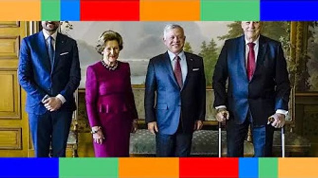 Le roi Harald V de Norvège : cette visite du roi Abdallah II de Jordanie qu'il reçoit