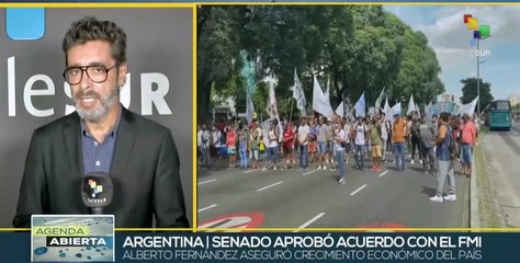 Senado de Argentina aprueba memorándum de entendimiento con el FMI