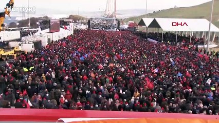1915 Çanakkale Köprüsü açılışı Cumhurbaşkanı Erdoğan'ın katılımıyla başladı