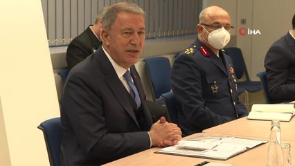 Son dakika haber | Bakan Akar, Brüksel'de Kanadalı mevkidaşı Anand ile görüştü