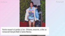 Rihanna, enceinte : ventre couvert et jambes à l'air, la future maman surprend