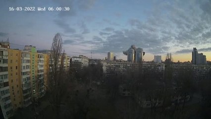 Las bombas caen sobre Kiev