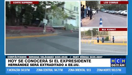 ¡Previo a la Audiencia de JOH! "Blindan" alrededores de la Corte Suprema de Justicia