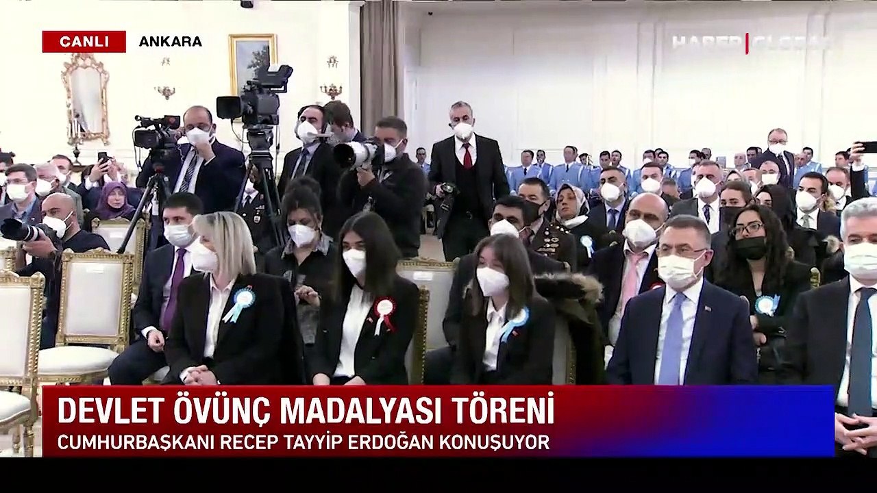 Cumhurbaşkanı Erdoğan, Devlet Övünç Madalyası Tevcih Töreni'nde konuştu