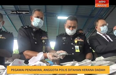 Pegawai pendakwa, anggota polis ditahan kerana dadah