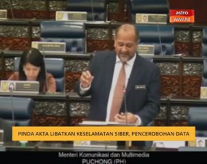 Pinda akta libatkan keselamatan siber, pencerobohan data