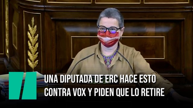 Una diputada de ERC hace esto contra Vox y piden que lo retire
