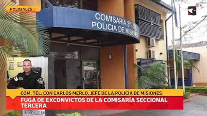 Fuga de exconvictos de la comisaría seccional tercera