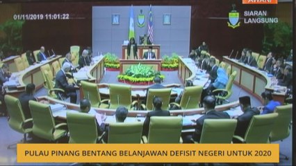 Pulau Pinang bentang Belanjawan Defisit Negeri untuk 2020