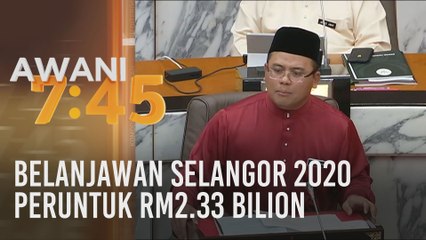 Belanjawan Selangor 2020 peruntuk RM2.33 bilion
