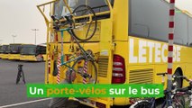 Nivelles : un  porte-vélos sur le bus