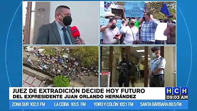 ¡EN AUDIENCIA! Juez de Extradición decide hoy futuro del expresidente Juan Orlando Hernández