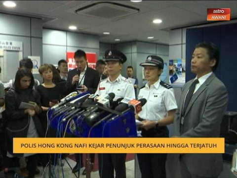 Polis Hong Kong nafi kejar penunjuk perasaan hingga terjatuh
