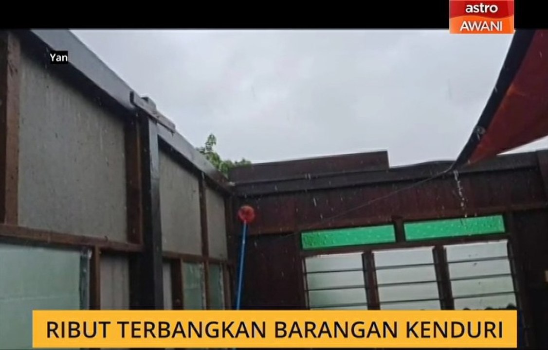 Ribut terbangkan barangan kenduri