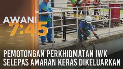 Pemotongan perkhidmatan IWK selepas amaran keras dikeluarkan