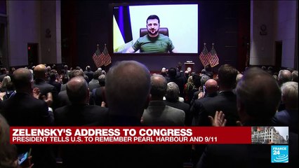 Zelensky invokes 9/11 in address to US Congress on 'terror' in Ukraine