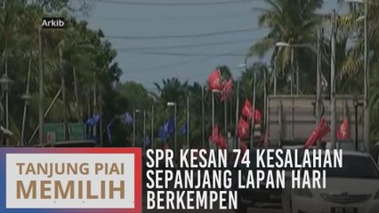 PRK Tanjung Piai: SPR kesan 74 kesalahan sepanjang lapan hari berkempen