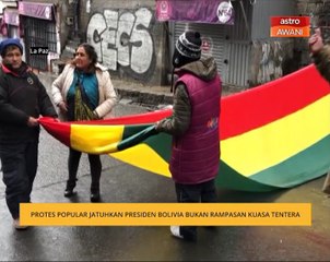 Protes popular jatuhkan Presiden Bolivia bukan rampasan kuasa tentera