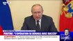 Vladimir Poutine: "L'opération en Ukraine se développe avec succès"