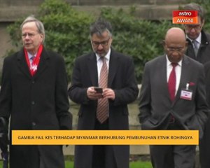 Gambia fail kes terhadap Myanmar berhubung pembunuhan etnik Rohingya