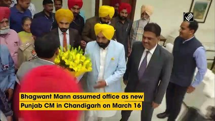 Bhagwant Mann assumes office as new Punjab CM in Chandigarh