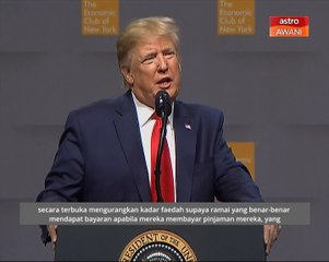 Trump dakwa ekonomi Amerika Syarikat cemerlang di bawah pentadbirannya