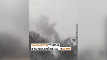 La penosa huida desde una ciudad arrasada en la provincia de Járkov