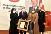 Gümüşhane'de şehit ailesine Devlet Övünç Madalyası tevcih töreninde gözyaşları sel oldu