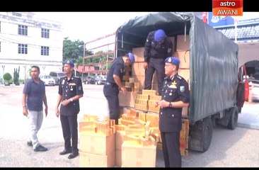Rampasan rokok seludup bernilai RM300,000