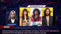 Anne Hathaway Got Jared Leto to Break 'WeWork' Character with Well-Timed Lady Gaga Impression - 1bre