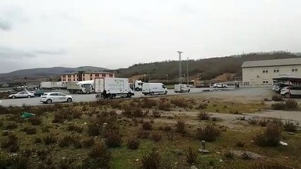 Protesta de camioneros en el Bierzo